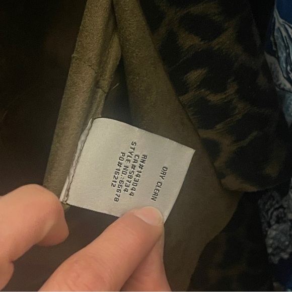 Bagatelle Collection Animal Print Jacket Draped Front Size Medium - Picture 9 of 9